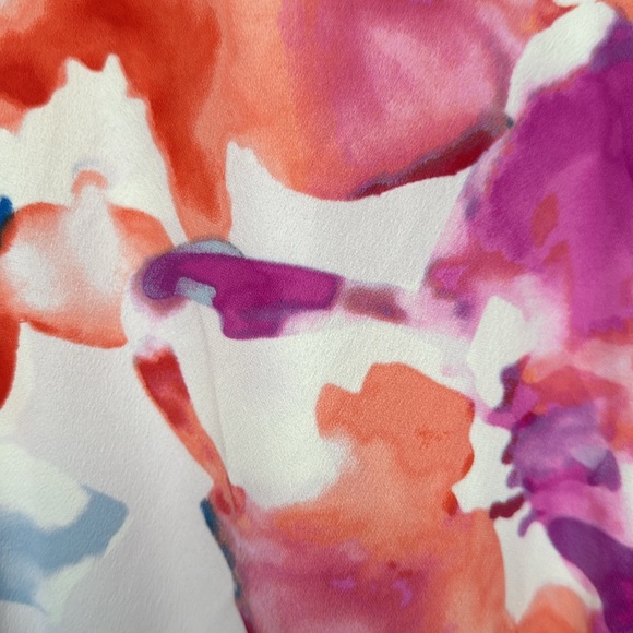 DKNY Plus Size Flutter Sleeve Smock Dress Floral Dress, Size 18w - Picture 11 of 13